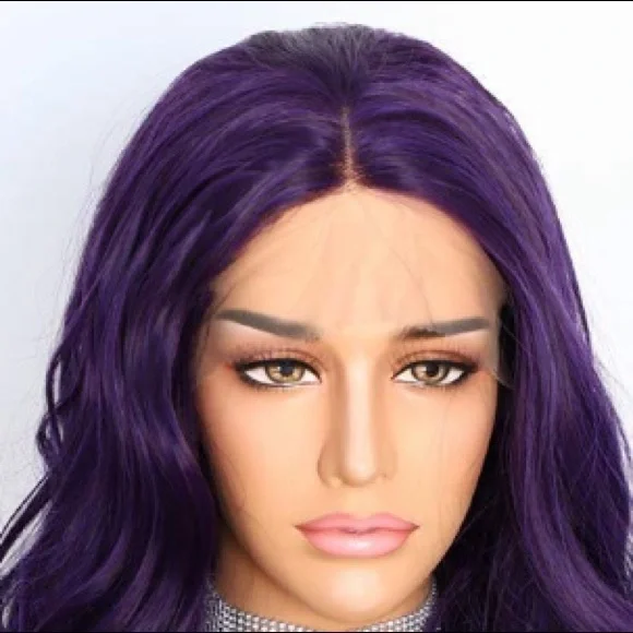 ?KARI 24” Purple Body Wave Lace Front Wig *NWT*? display picture 1